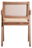 Hamilton Interiors Living Cebu Ivory Fabric and Grey Wash Beech Wood Dining Chair House of Isabella UK
