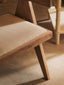 Hamilton Interiors Living Cebu Ivory Fabric and Grey Wash Beech Wood Dining Chair House of Isabella UK