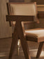 Hamilton Interiors Living Cebu Ivory Fabric and Grey Wash Beech Wood Dining Chair House of Isabella UK