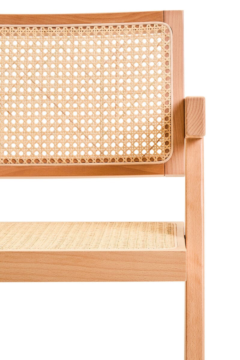 Hamilton Interiors Living Cebu Natural Cane and Beech Wood Dining Chair House of Isabella UK