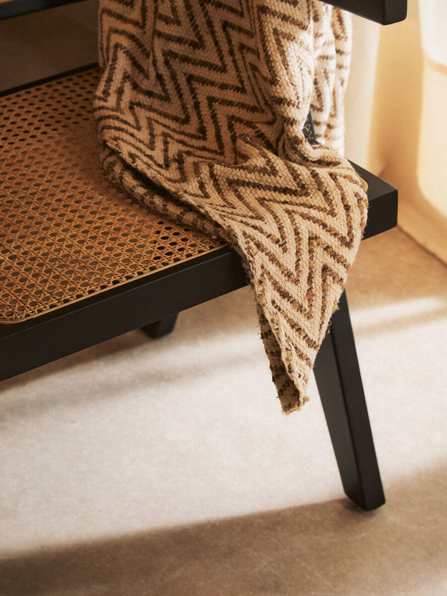 Hamilton Interiors Living Cebu Natural Cane and Black Beech Wood Dining Chair House of Isabella UK