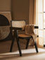 Hamilton Interiors Living Cebu Natural Cane and Black Beech Wood Dining Chair House of Isabella UK