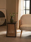 Hamilton Interiors Living Cebu Natural Cane and Black Elm Wood Side Table House of Isabella UK