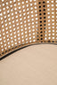 Hamilton Interiors Living Cebu Natural Cane Bench with Black Beech Wood Frame House of Isabella UK