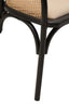 Hamilton Interiors Living Cebu Natural Cane Bench with Black Beech Wood Frame House of Isabella UK