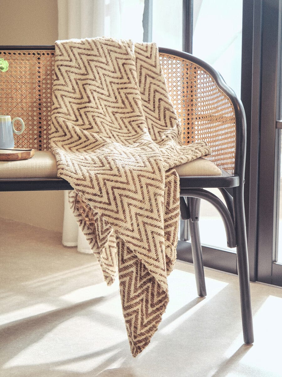 Hamilton Interiors Living Cebu Natural Cane Bench with Black Beech Wood Frame House of Isabella UK