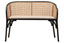Hamilton Interiors Living Cebu Natural Cane Bench with Black Beech Wood Frame House of Isabella UK