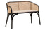Hamilton Interiors Living Cebu Natural Cane Bench with Black Beech Wood Frame House of Isabella UK