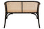 Hamilton Interiors Living Cebu Natural Cane Bench with Black Beech Wood Frame House of Isabella UK