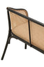 Hamilton Interiors Living Cebu Natural Cane Bench with Black Beech Wood Frame House of Isabella UK