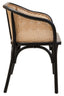 Hamilton Interiors Living Cebu Natural Cane Bench with Black Beech Wood Frame House of Isabella UK