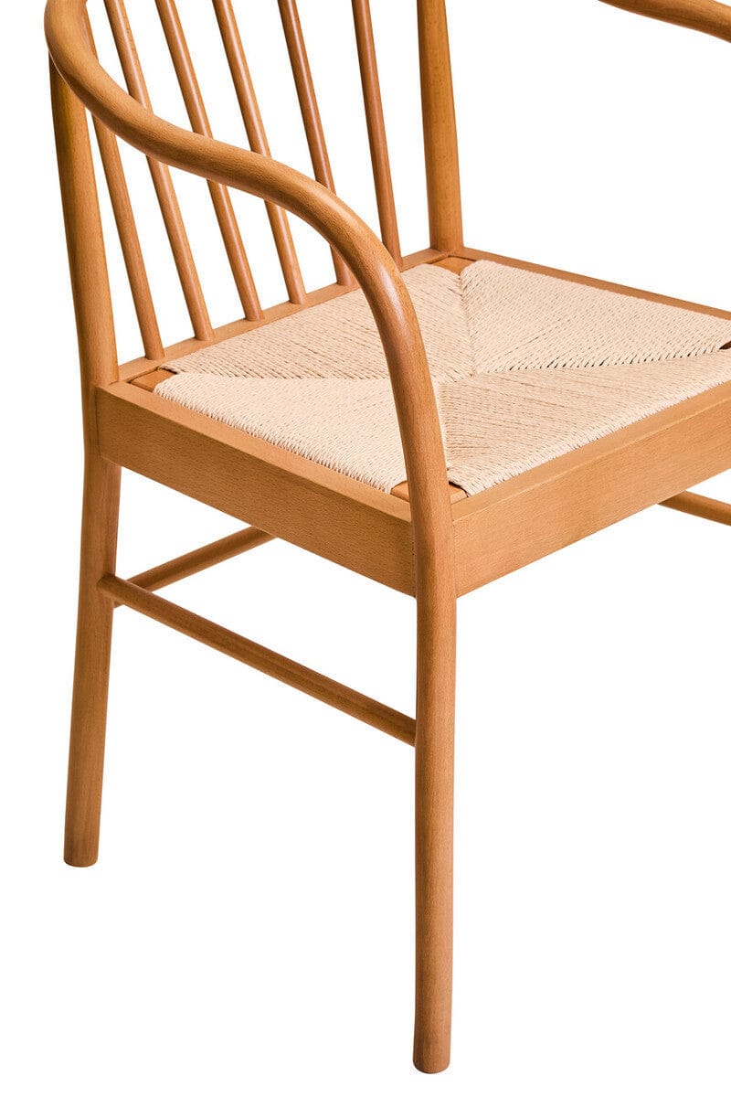 Hamilton Interiors Living Cebu Natural Rope and Beech Wood Chair House of Isabella UK