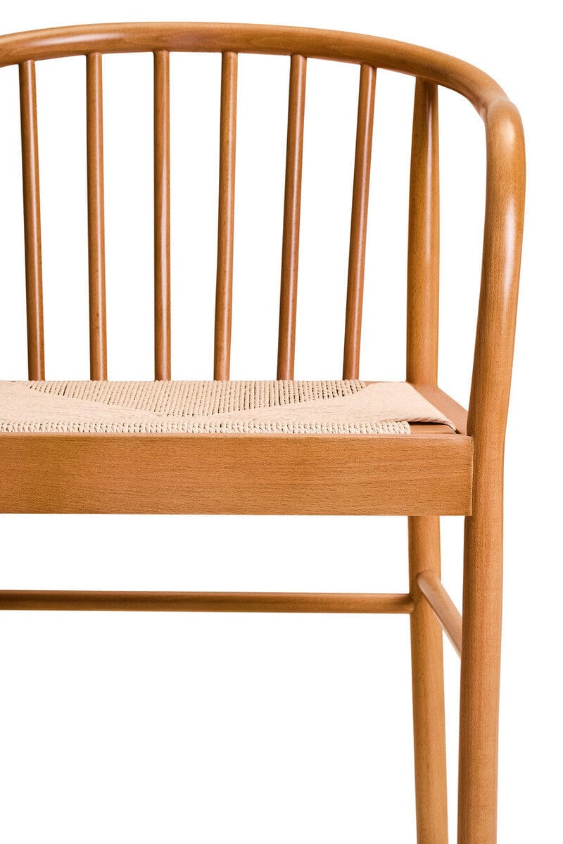 Hamilton Interiors Living Cebu Natural Rope and Beech Wood Chair House of Isabella UK