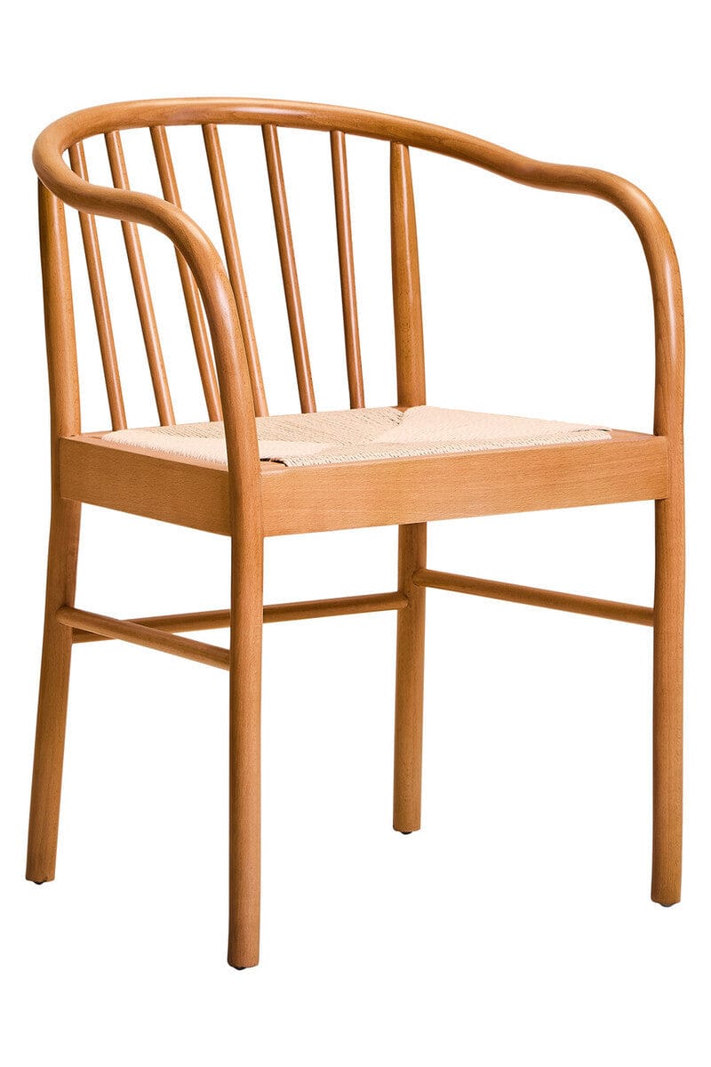 Hamilton Interiors Living Cebu Natural Rope and Beech Wood Chair House of Isabella UK