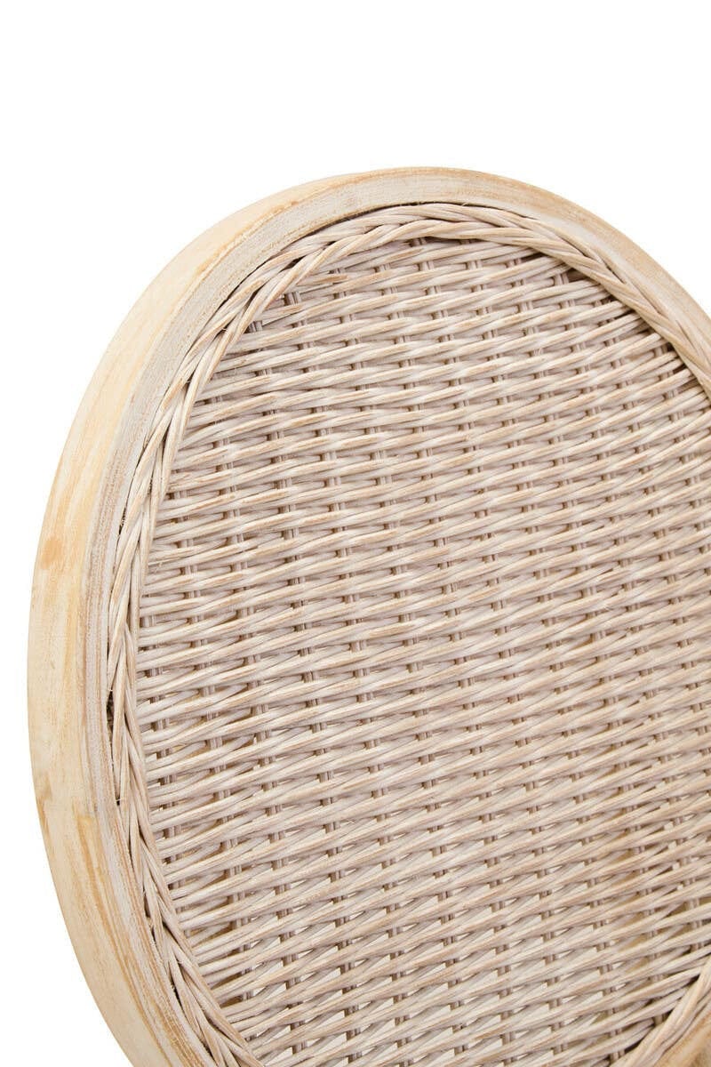 Hamilton Interiors Living Cebu White Wash Elm Wood Dining Chair House of Isabella UK