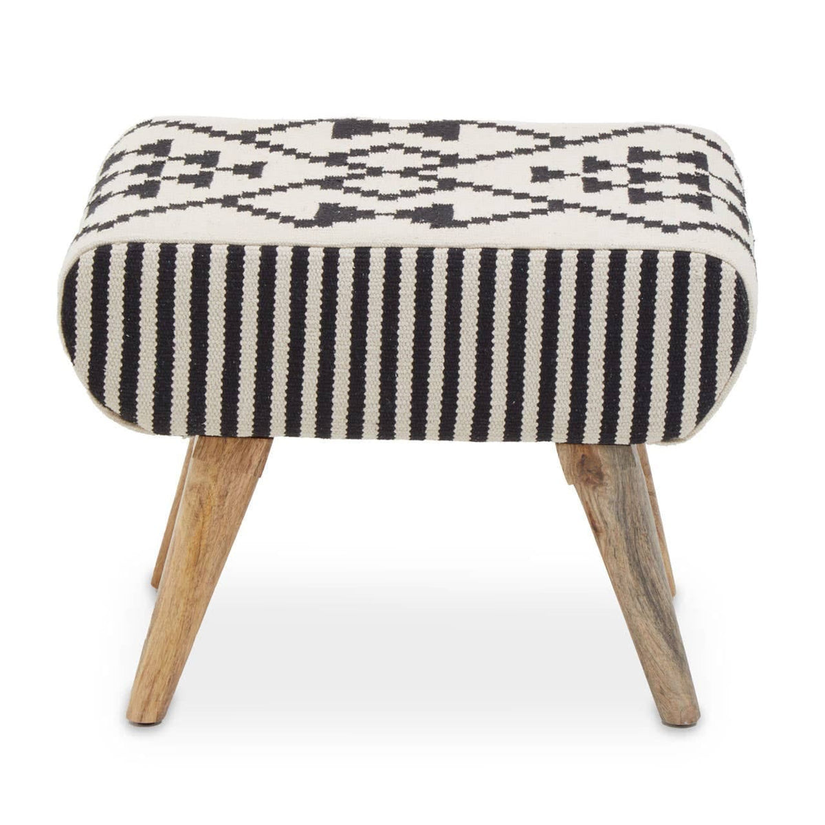 Hamilton Interiors Living Cefena Berber Style Footstool House of Isabella UK