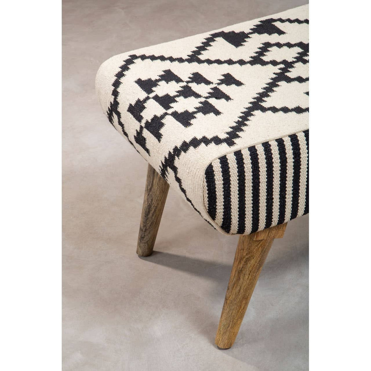 Hamilton Interiors Living Cefena Berber Style Footstool House of Isabella UK