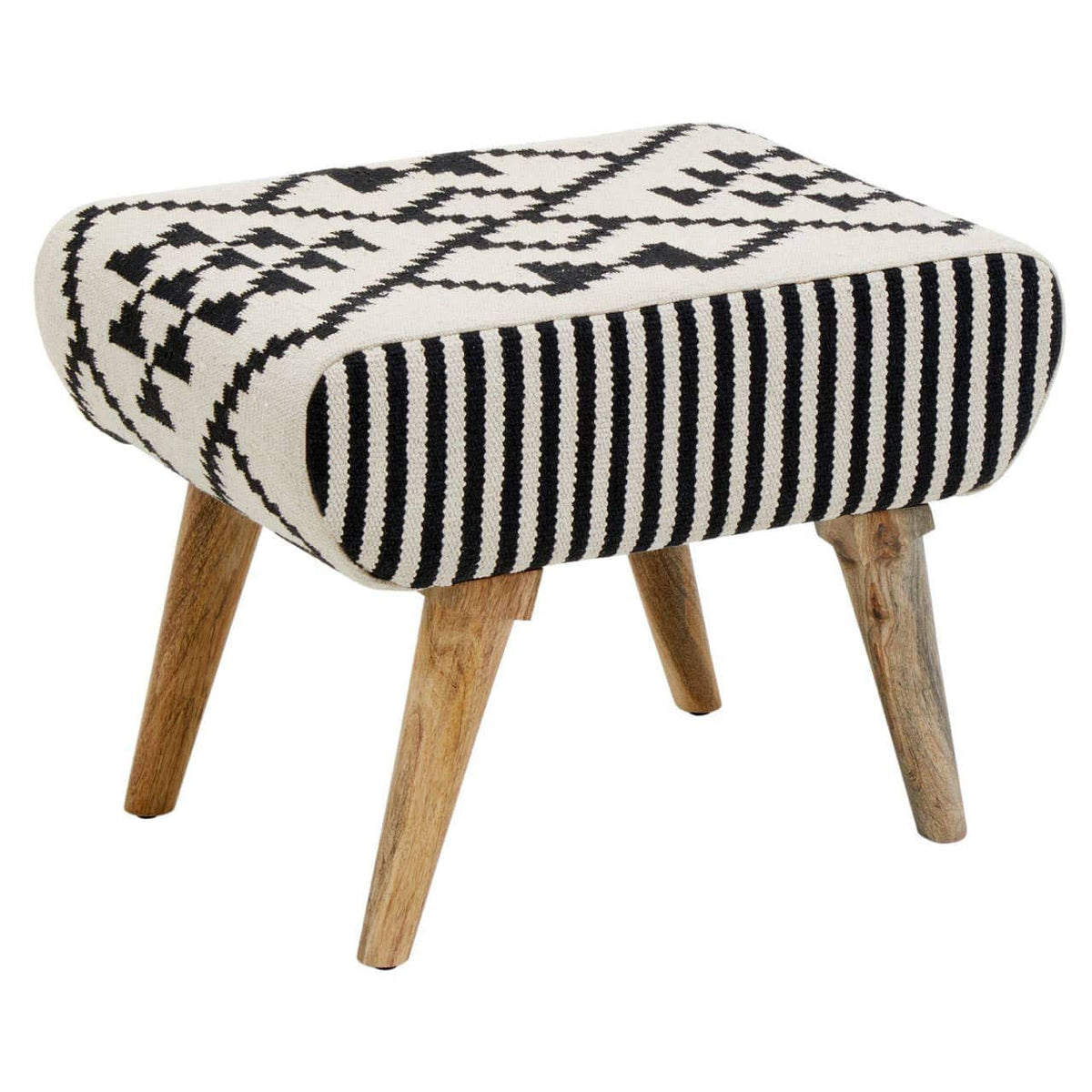 Hamilton Interiors Living Cefena Berber Style Footstool House of Isabella UK