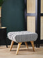 Hamilton Interiors Living Cefena Berber Style Footstool House of Isabella UK