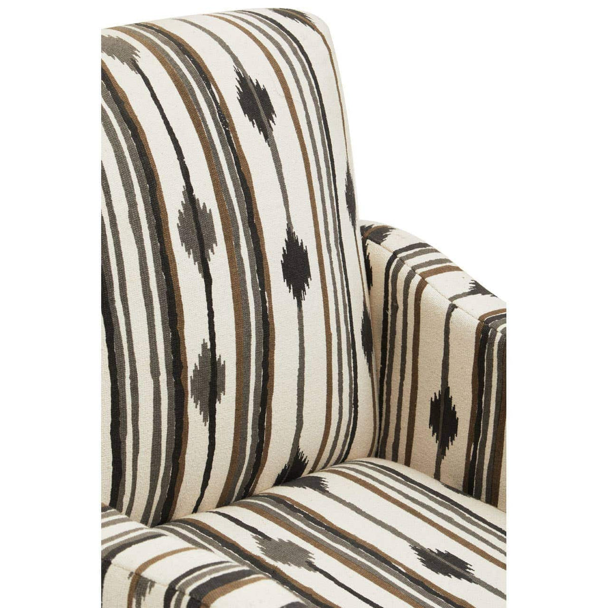 Hamilton Interiors Living Cefena Black and White Chair With Straight Arms House of Isabella UK