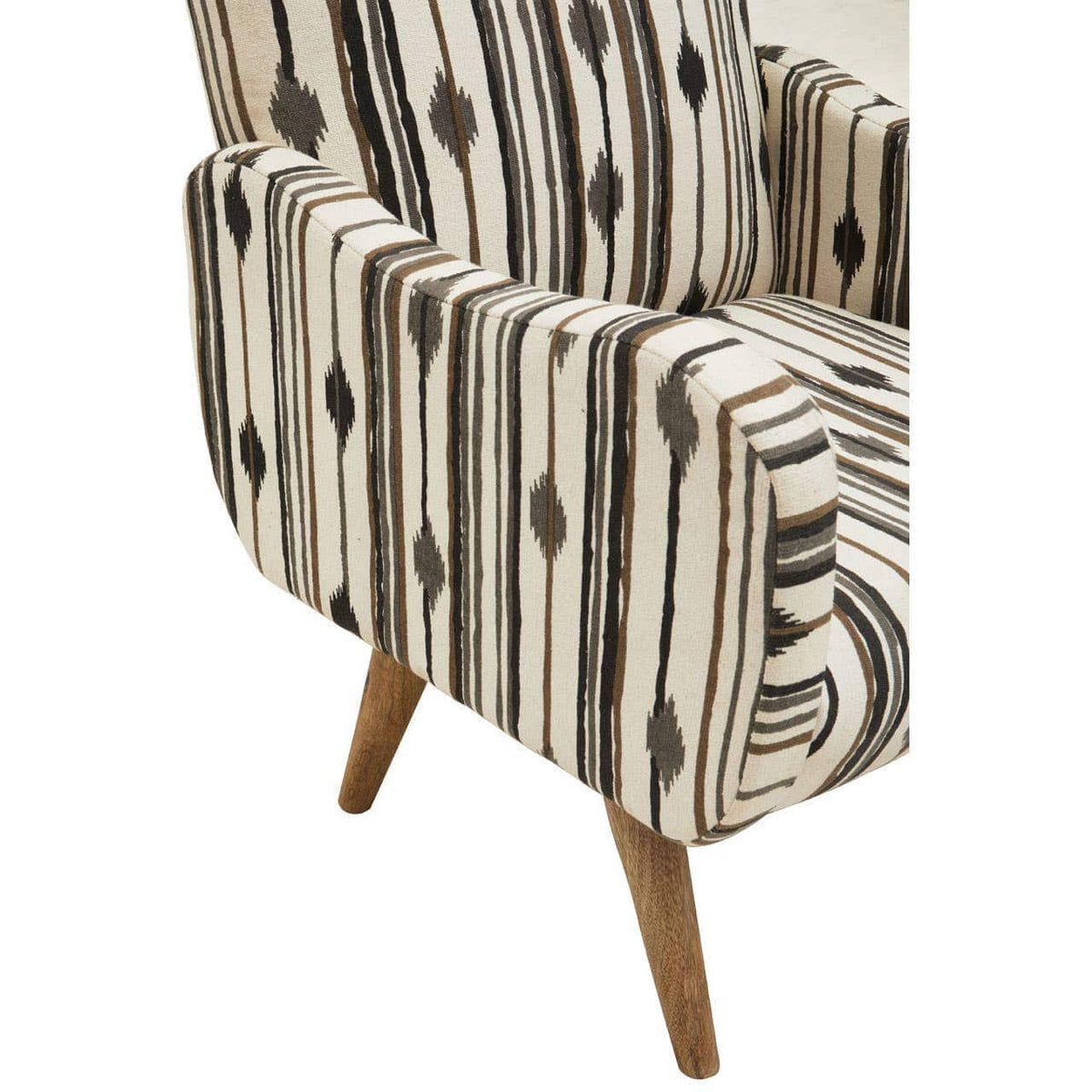Hamilton Interiors Living Cefena Black and White Chair With Straight Arms House of Isabella UK