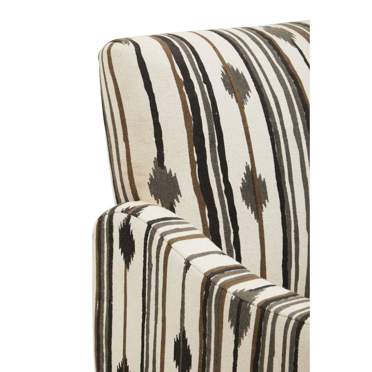 Hamilton Interiors Living Cefena Black and White Chair With Straight Arms House of Isabella UK