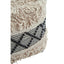 Hamilton Interiors Living Cefena Black and White Shaggy Pouffe House of Isabella UK