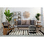 Hamilton Interiors Living Cefena Black Pouffe House of Isabella UK
