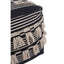 Hamilton Interiors Living Cefena Black Pouffe House of Isabella UK