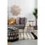 Hamilton Interiors Living Cefena Black Pouffe House of Isabella UK