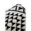 Hamilton Interiors Living Cefena Square Black and White Patterned Pouffe House of Isabella UK