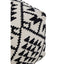 Hamilton Interiors Living Cefena Square Black and White Patterned Pouffe House of Isabella UK