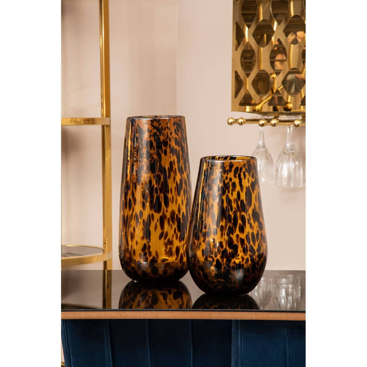 Hamilton Interiors Living Celia Large Tortoise Shell Vase House of Isabella UK