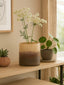 Hamilton Interiors Living Chiara Small Natural Sand Effect Vase House of Isabella UK