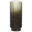 Hamilton Interiors Living Chima Large Grey Ribbed Glass Vase House of Isabella UK