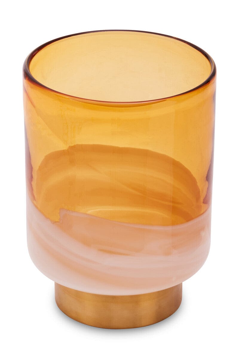 Hamilton Interiors Living Cleo Small Amber Vase House of Isabella UK