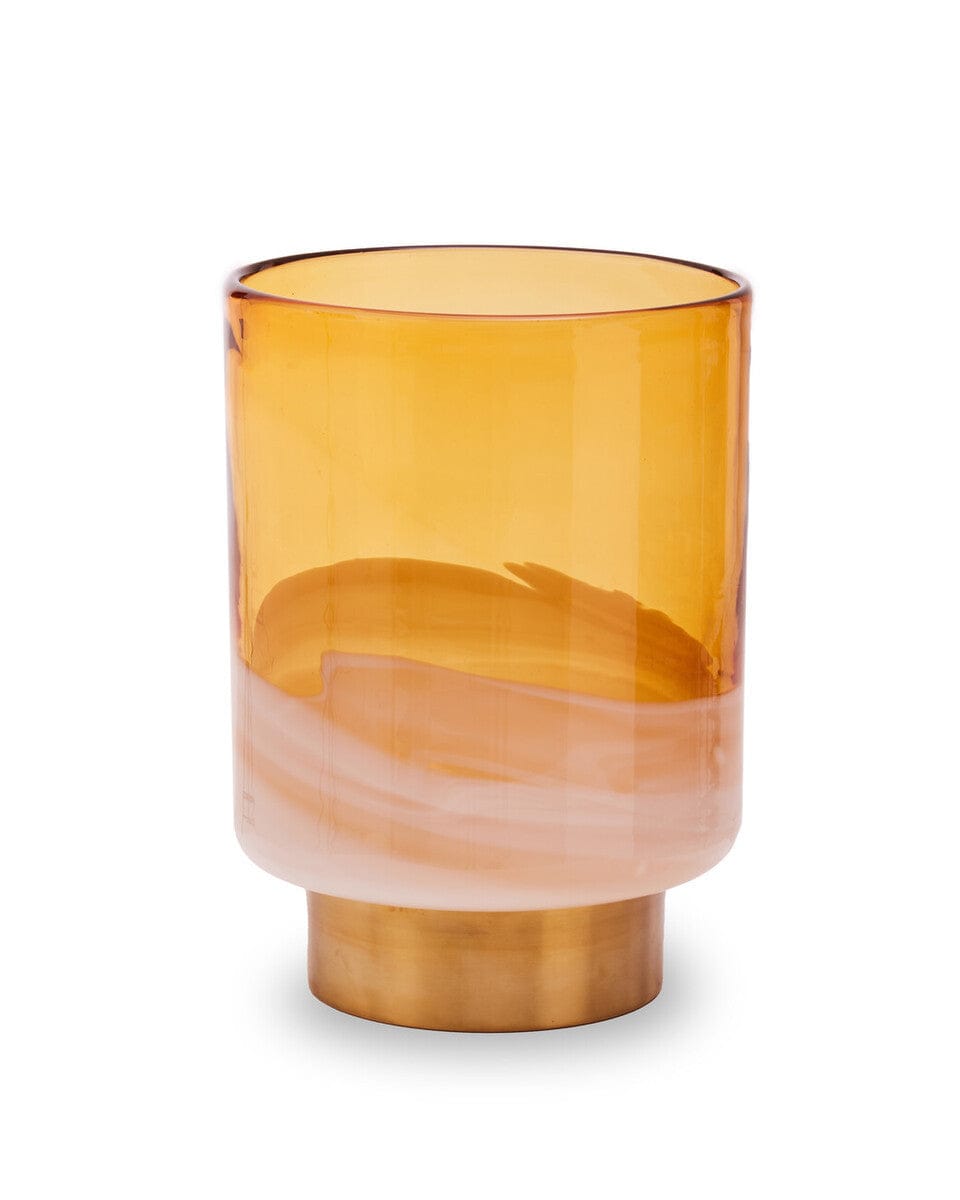 Hamilton Interiors Living Cleo Small Amber Vase House of Isabella UK