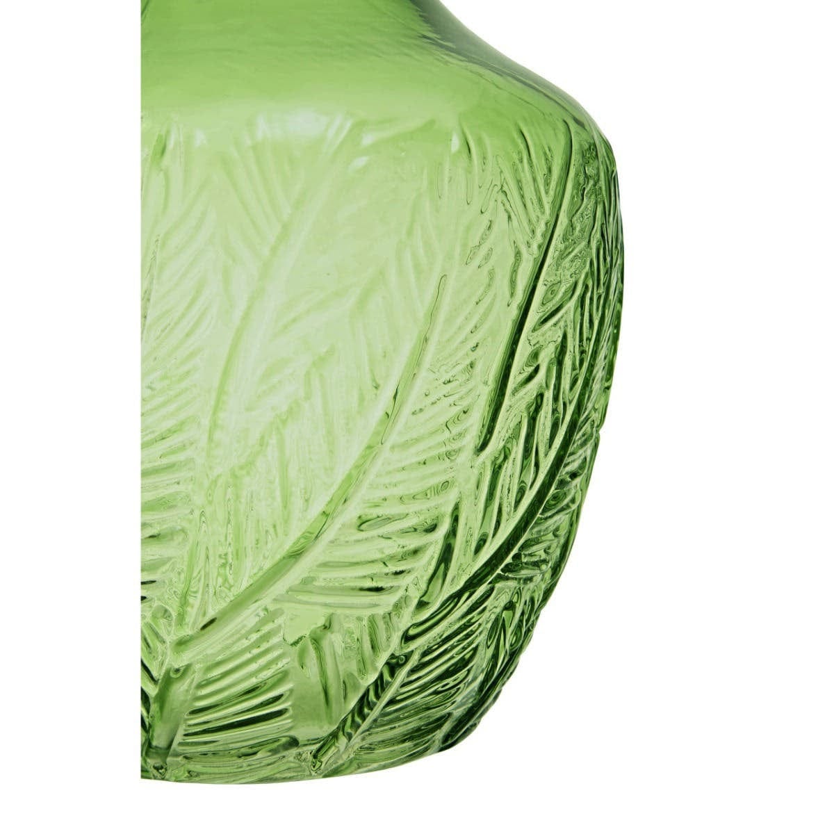 Hamilton Interiors Living Corie Small Botanical Green Glass Vase House of Isabella UK