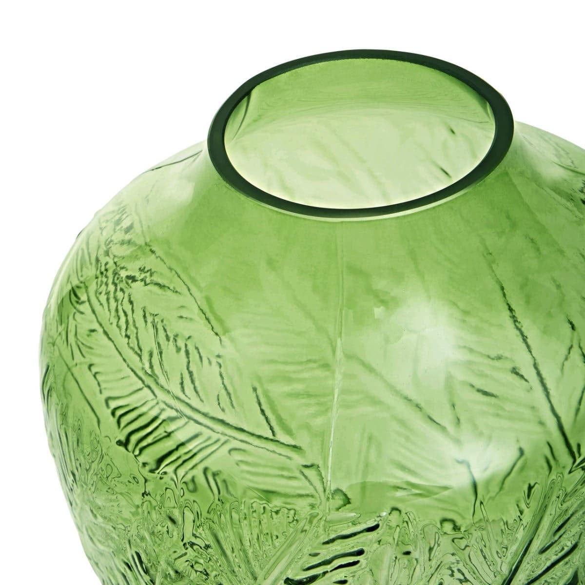 Hamilton Interiors Living Corie Small Botanical Green Glass Vase House of Isabella UK