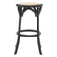 Hamilton Interiors Living Corso Black and Natural Rattan Stool House of Isabella UK