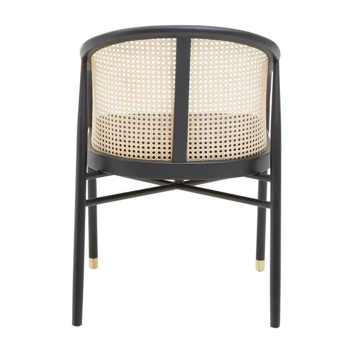 Hamilton Interiors Living Corso Rattan Chair with Black Seat House of Isabella UK