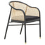 Hamilton Interiors Living Corso Rattan Chair with Black Seat House of Isabella UK