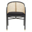 Hamilton Interiors Living Corso Rattan Chair with Black Seat House of Isabella UK