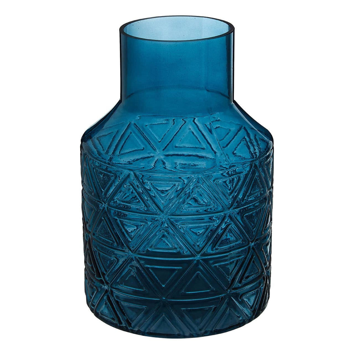 Hamilton Interiors Living Dakota Blue Glass Vase House of Isabella UK