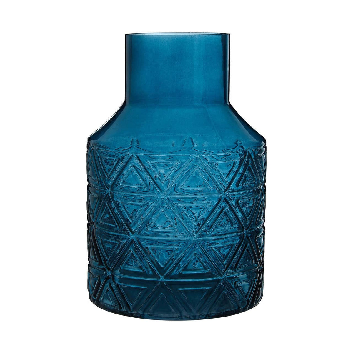 Hamilton Interiors Living Dakota Blue Glass Vase House of Isabella UK