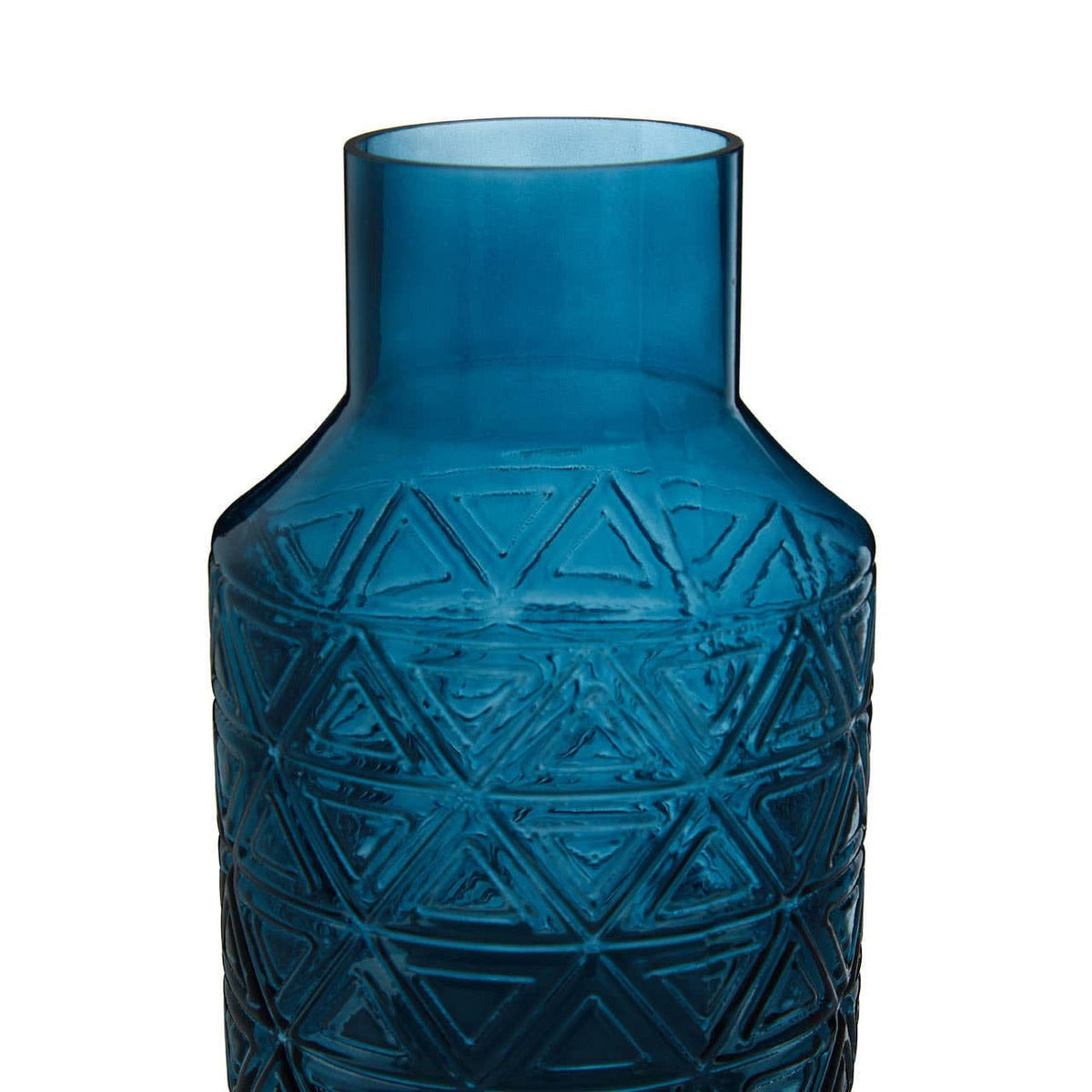 Hamilton Interiors Living Dakota Blue Glass Vase House of Isabella UK