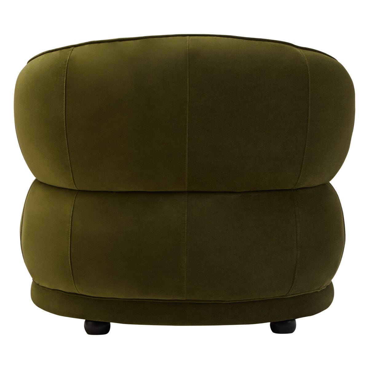 Hamilton Interiors Living Darla Forest Green Curved Velvet Chair House of Isabella UK