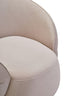 Hamilton Interiors Living Darla Stone Velvet Curved Chair House of Isabella UK