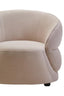 Hamilton Interiors Living Darla Stone Velvet Curved Chair House of Isabella UK