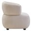 Hamilton Interiors Living Dasha Ivory Textured Curved Chair House of Isabella UK